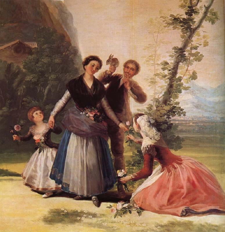 Francisco de Goya Blomsterforsaljerskan,omkring Sweden oil painting art